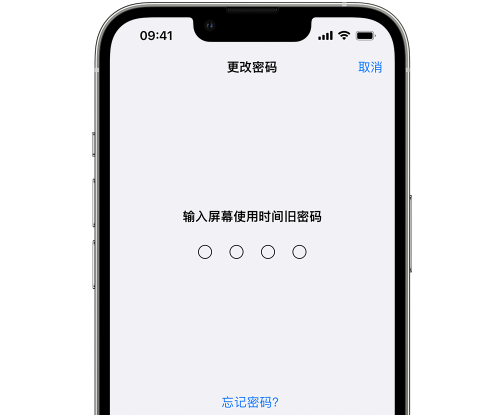 江州iPhone屏幕维修分享iPhone屏幕使用时间密码忘记了怎么办 