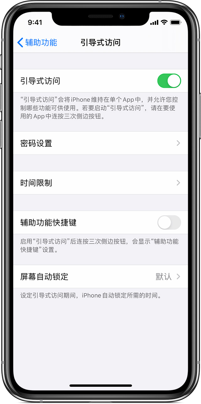江州苹果手机维修分享如何在 iPhone 上退出引导式访问 