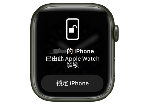 江州苹果手机维修分享用 AppleWatch 解锁配备面容 ID 的 iPhone方法 