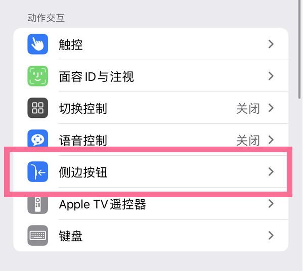 江州苹果14维修店分享iPhone14 Plus侧键双击下载功能关闭方法 