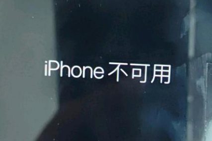 江州苹果服务网点分享锁屏界面显示“iPhone 不可用”如何解决 