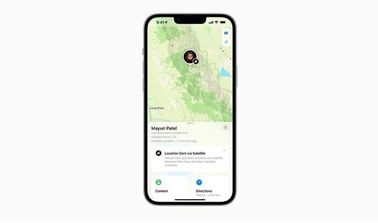 江州苹果14维修分享iPhone14系列中 FindMy功能通过卫星分享位置方法教程 